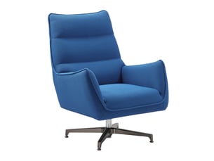 Fauteuil fixe pivotant <strong>ALTOBUY</strong> <strong>RIVOLI</strong> Tissu bleu vendu A l'unité
