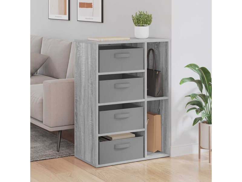  Buffet - bahut - meuble de rangement sonoma gris 60 x 33,5 x 84 cm  - Conforama B