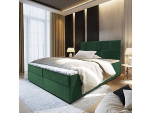 Lit avec rangement 180x200 cm <strong>MASSENO</strong> <strong></strong> coloris vert
