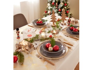 Décoration De Porte D'entrée Pour Noël Et Halloween - Housse 90x200 Cm Rouge - Motif Fêtes