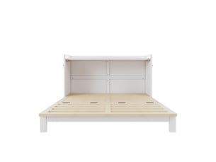 Lit escamotable 140x200 cm coloris blanc