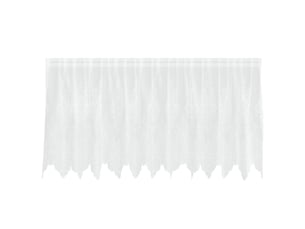 Rideau en dentelle, rideau ajouré, voilage blanc 120 x 300 cm polyester cf43650