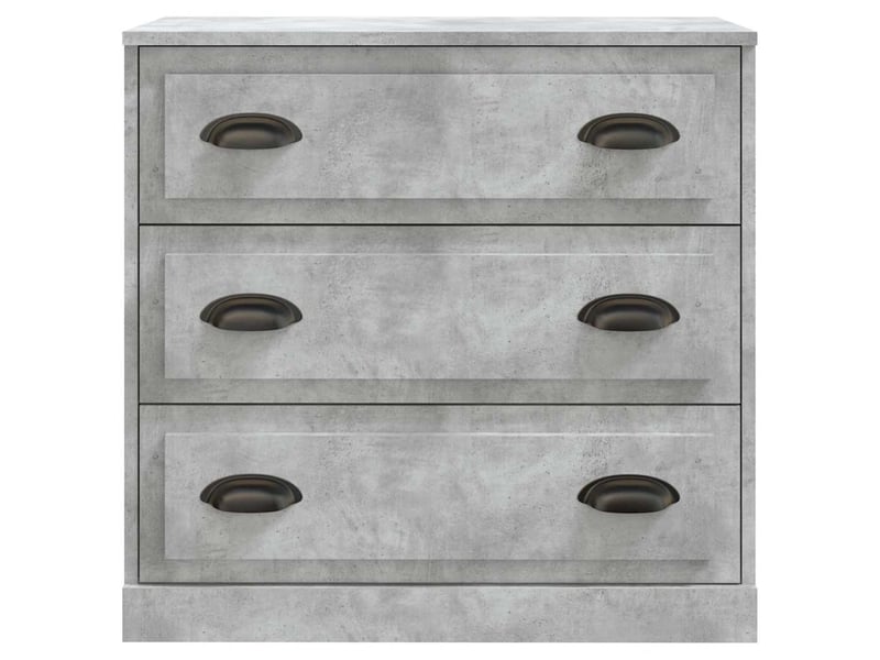  Buffets 2 pcs - bahut - meuble de rangement gris béton bois d'ingénierie  - Conforama D