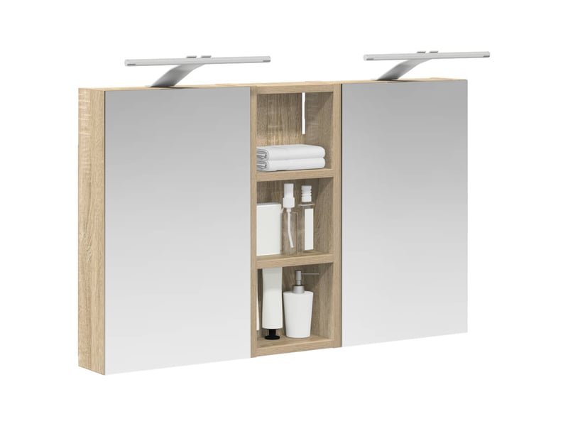 Ensemble de meubles de salle de bain 3 pcs 80x10.5x50 cm shl2522 - Conforama C