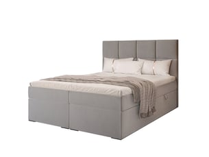 Lit coffre 160x200 cm IDOHOME  MAGNUS coloris gris