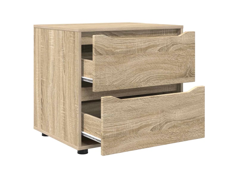  Armoire de rangement, commode de rangement 60 x 48 x 57 cm bois d'ingénierie shl7147  - Conforama E