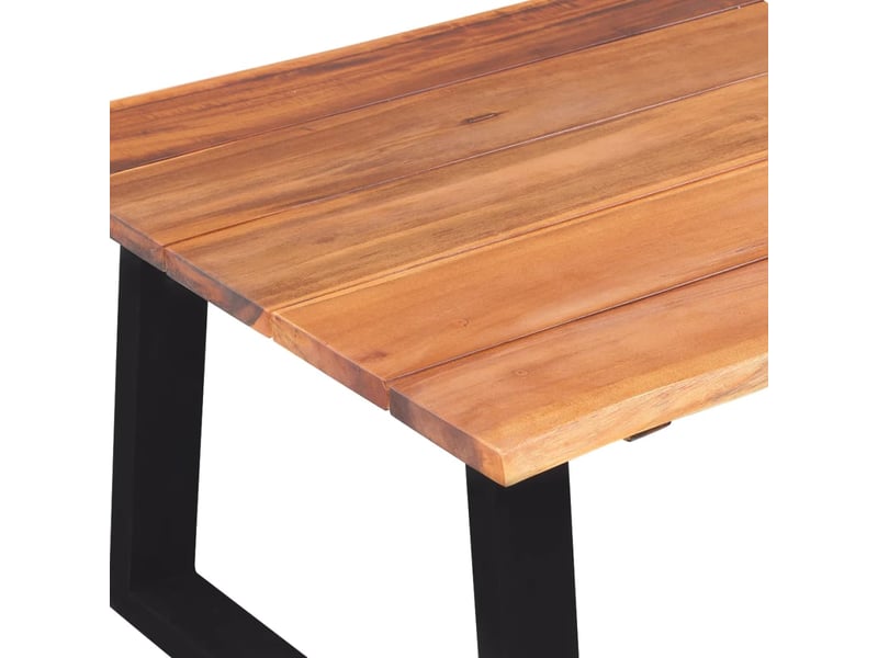  Table basse | table d'appoint salon bois d'acacia massif 110x60x40 cm  - Conforama E