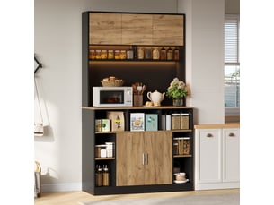 Buffet 5 porte(s) 0 tiroir(s) <strong></strong> <strong></strong> - 105 cm coloris noir