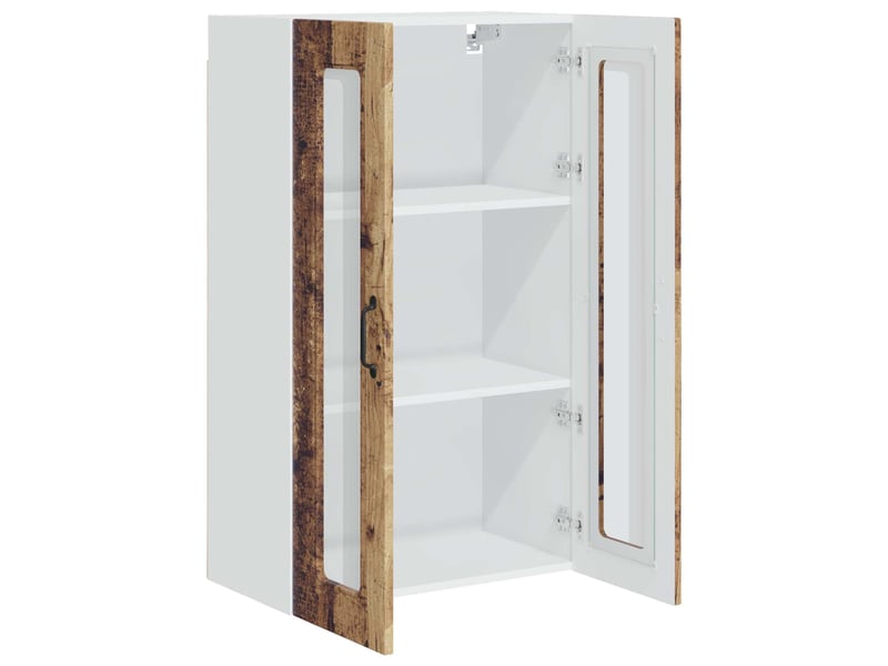  Meuble mural de cuisine | armoire de cuisine bois ancien 60x31x100cm shl4384  - Conforama E