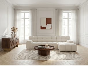 Canapé d'angle gauche convertible <strong>BOBOCHIC</strong> <strong>ANDRE</strong> 3 places Tissu Jaune