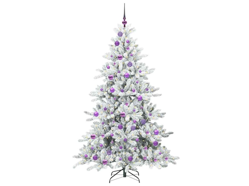Sapin de noël, arbre de noël artificiel à branches articulées blanc 180 cm shl3594 - Conforama C