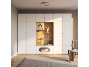 Armoire 14 porte(s) battante  0 tiroir(s) <strong>MAISENTIEL</strong> <strong></strong> coloris bicolore largeur 270 cm