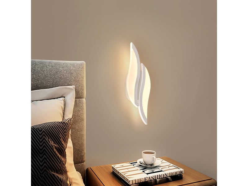  Applique murale intérieure led 10w 30x12x3cm lumière chaude pour salon chambre escalier 7914674577 - Conforama B