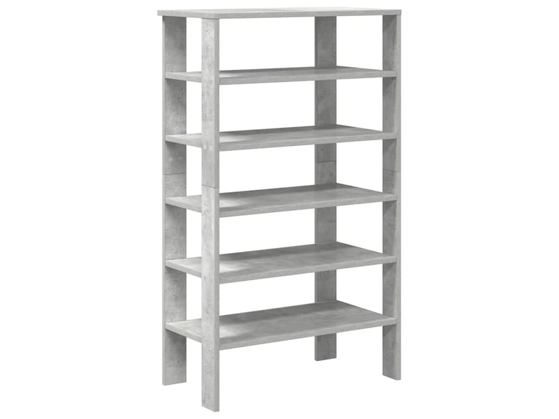  Meuble à chaussures, étagère à chaussures gris béton 61x32x105 cm bois d'ingénierie  - Conforama A
