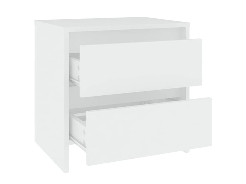  Table de chevet - cabinet de chevet - table de nuit blanc 45x34,5x44,5 cm bois d’ingénierie  - Conforama C