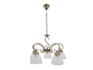 Fabrilamp jaipur, lampe classique, 5xe14, cuir, 50-94 x 46 x 46 cm