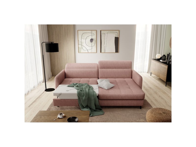 Canapé d'angle collection goumsi coloris saumon - Conforama B