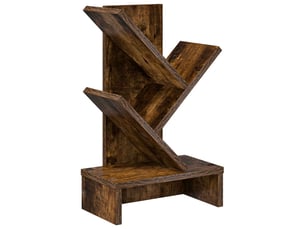 Étagère arbre 3 niveaux, étagère de rangement 30 x 18 x 48 cm bois d'ingénierie shl1819
