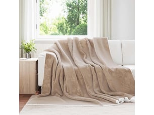 Plaid canapé camel 240x270 cm 3.17 kg polaire