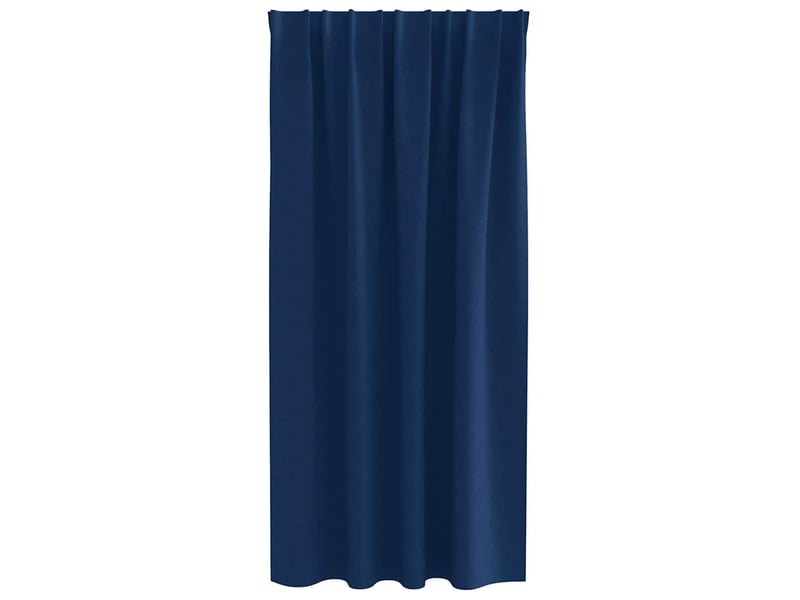 Lot de 2 rideaux occultants, rideaux black-out avec anneaux bleu foncé 175 x 140 cm cf44599 - Conforama D