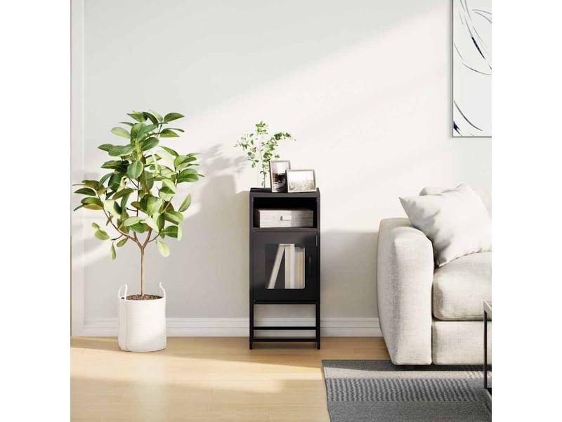  Table de chevet - cabinet de chevet - table de nuit noir 36x39x78 cm acier laminé à froid  - Conforama C