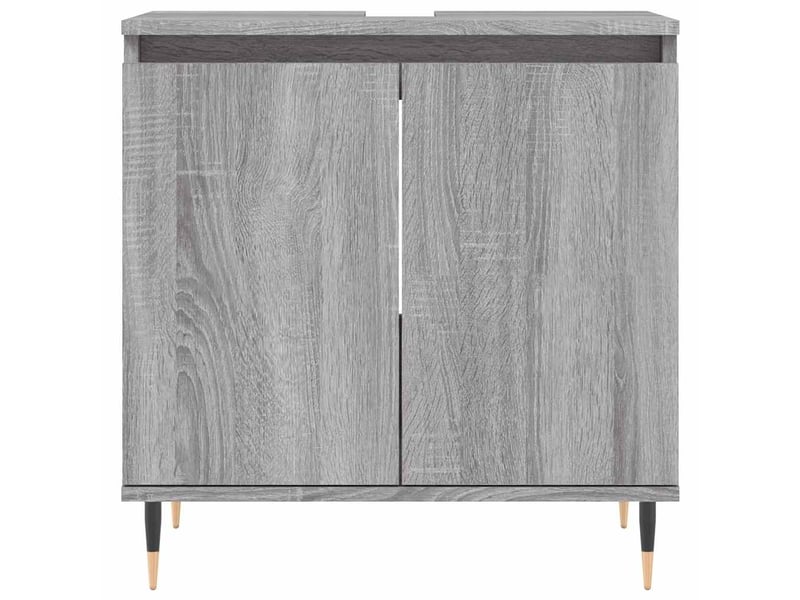  Amoire de salle de bain sonoma gris 58x33x60cm bois d'ingénierie shl2844  - Conforama D
