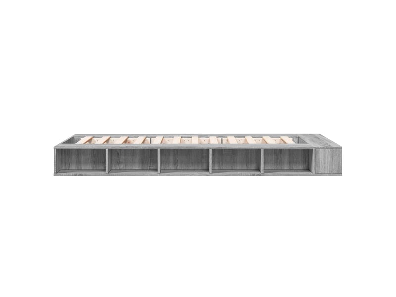 Lit simple- lit adulte - cadre de lit avec rangement sonoma gris 80 x 200 cm - Conforama D