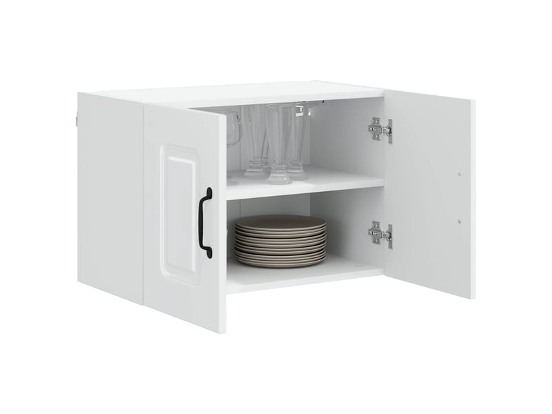  Meuble mural de cuisine | armoire de cuisine 2 pcs blanc bois d'ingénierie shl7669  - Conforama C