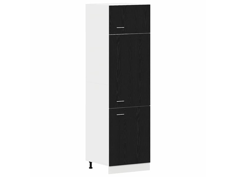 Meuble de rangement, armoire suspendue lyon chêne noir 60x31x207cm - Conforama A