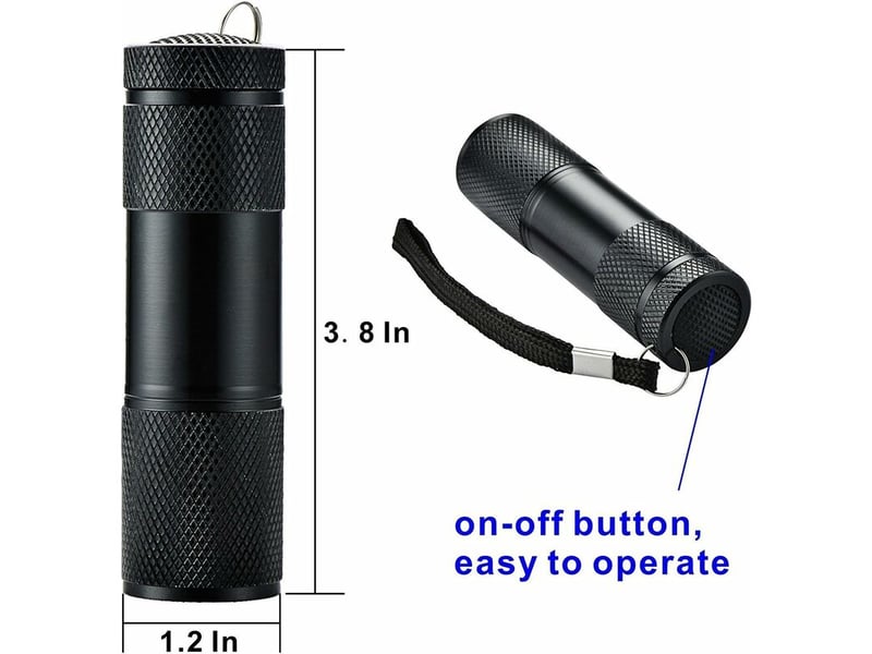  6 pack uv ultra violet blacklight 9 led lampe de poche lampe torche extérieur etc.  - Conforama C