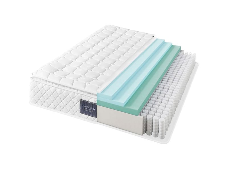  Matelas à ressorts - truxen8 - 160x200cm - fermeté h3 - oeko-tex - housse microfibre 160x200x25cm - Conforama D
