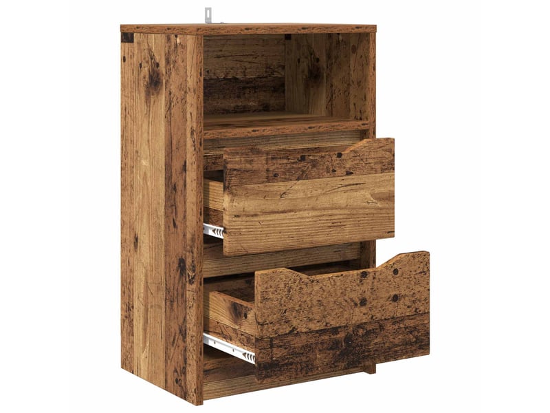 Table de chevet - cabinet de chevet - table de nuit bois ancien 40 x 30 x 467 cm bois d'ingénierie  - Conforama D