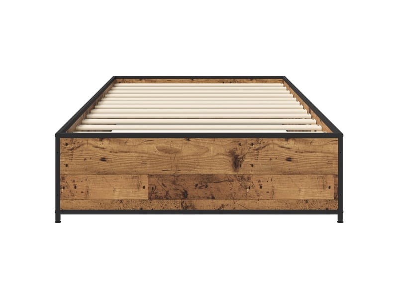  Lit simple- lit adulte -  cadre de lit bois ancien 80 x 200 cm bois d'ingénierie  - Conforama C