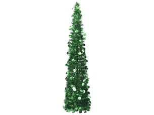 Sapin de noël - arbre de noël artificiel escamotable vert 150 cm pet