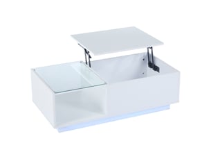 Table basse coloris blanc <strong></strong> <strong></strong>