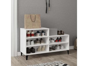 Meuble à chaussures 3 paire(s)  <strong></strong>  <strong></strong> coloris blanc