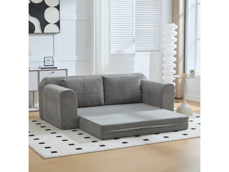 Canapé convertible, canapé-lit, gris foncé, pliable, design moderne, 179 x 95 x 79 cm, mobilier pour espace de vie, pour salon  - Conforama W