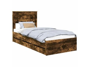 Lit simple 100x200 cm    coloris marron