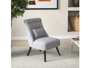 Fauteuil fixe <strong>FLORAGRACE</strong> Tissu gris