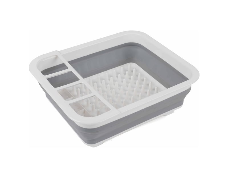  Égouttoir à vaisselle pliable avec porte-ustensiles – pour la maison ou le camping  - Conforama A
