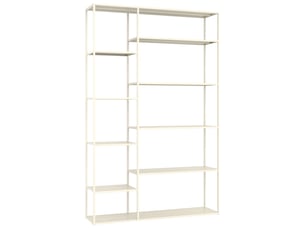 Bibliotheque coloris  blanc 9 étagère(s) HAPPY GARDEN  - 120 cm x 189 cm