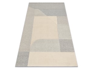 Moquette en laine flux 461.12.ae120 osta - géométrique, structurelle, loft crème   gris 160x230 cm