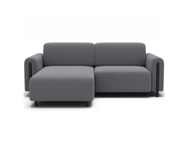 Canapé d'angle convertible arvessa gris clair – angle gauche avec coffre - Conforama A