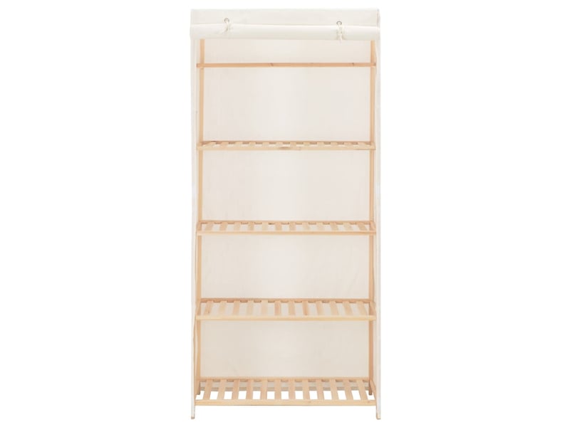  Garde-robe | penderie armoire de rangement blanc 79 x 40 x 170 cm tissu  - Conforama B