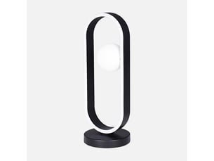 Lampe de table fabrilamp fermoselle led intégrée 13 w 4000 k 1105 lm noir