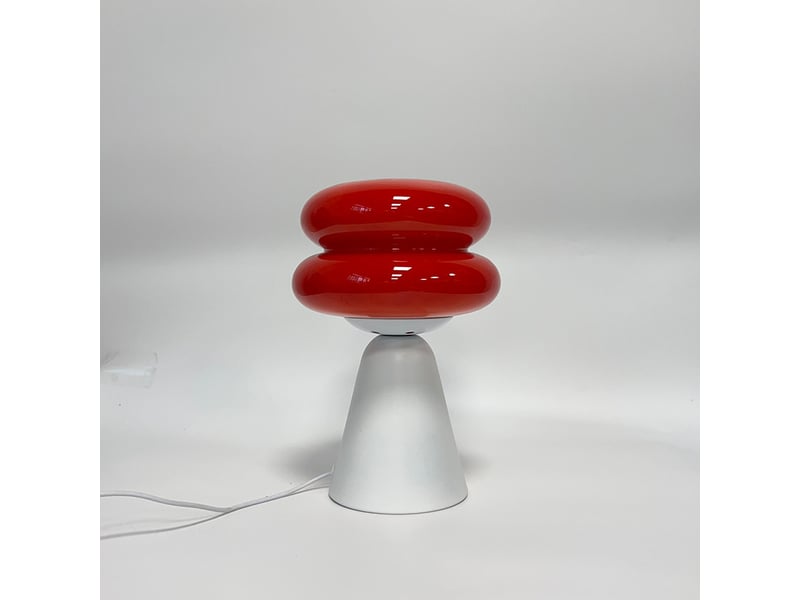  Lampe de table champignon, vintage – 3 modes de couleur dimmables, veilleuse led, déco pour chambre et salon-rouge  - Conforama A