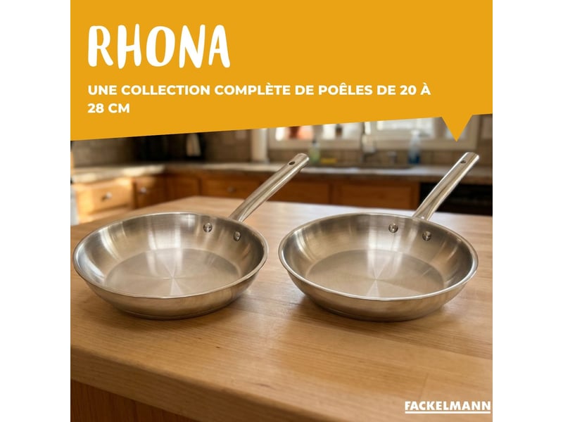  Lot de 2 poêles à frire et 2 couvercles en verre fackelmann rhona 9108750B88 - Conforama E