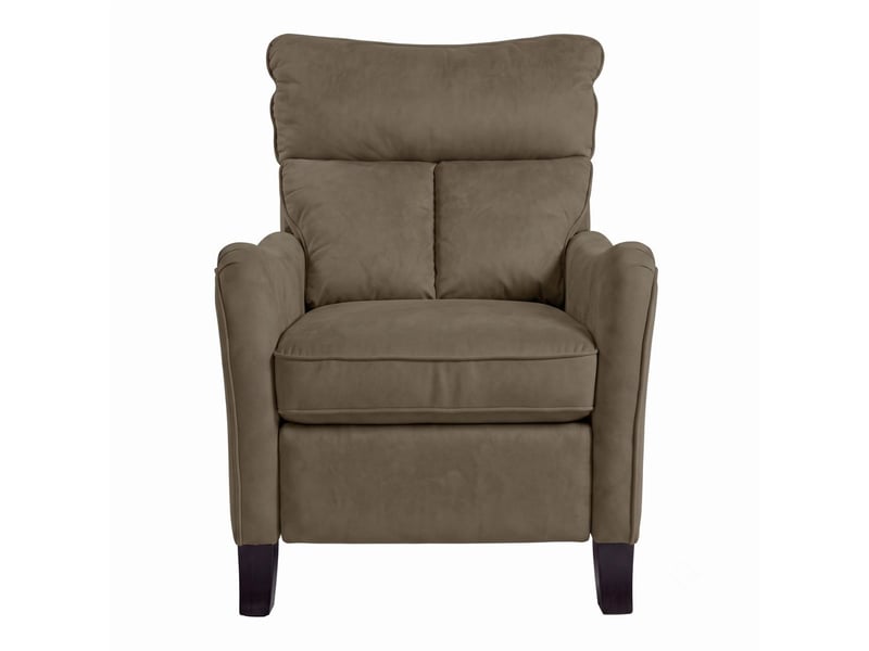  Fauteuil relax manuel tissu microfibre aspect suédine taupe - amboise AMBOISE - Conforama D