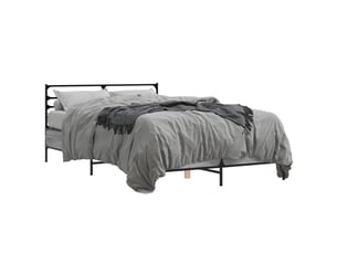 Lit 2 places 135x190 cm    coloris gris