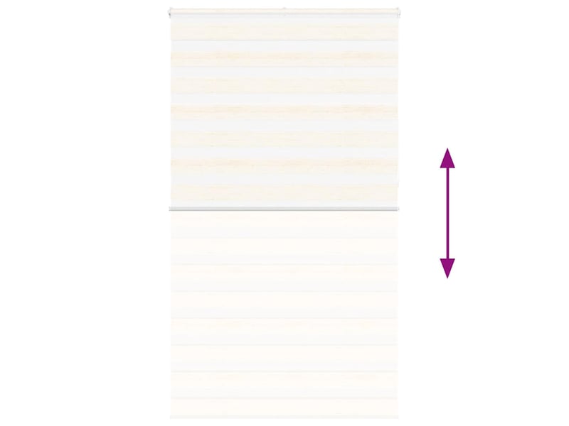  Store zèbre, store de fenêtre beige marbré largeur du tissu 125,9 cm polyester cf48261  - Conforama E